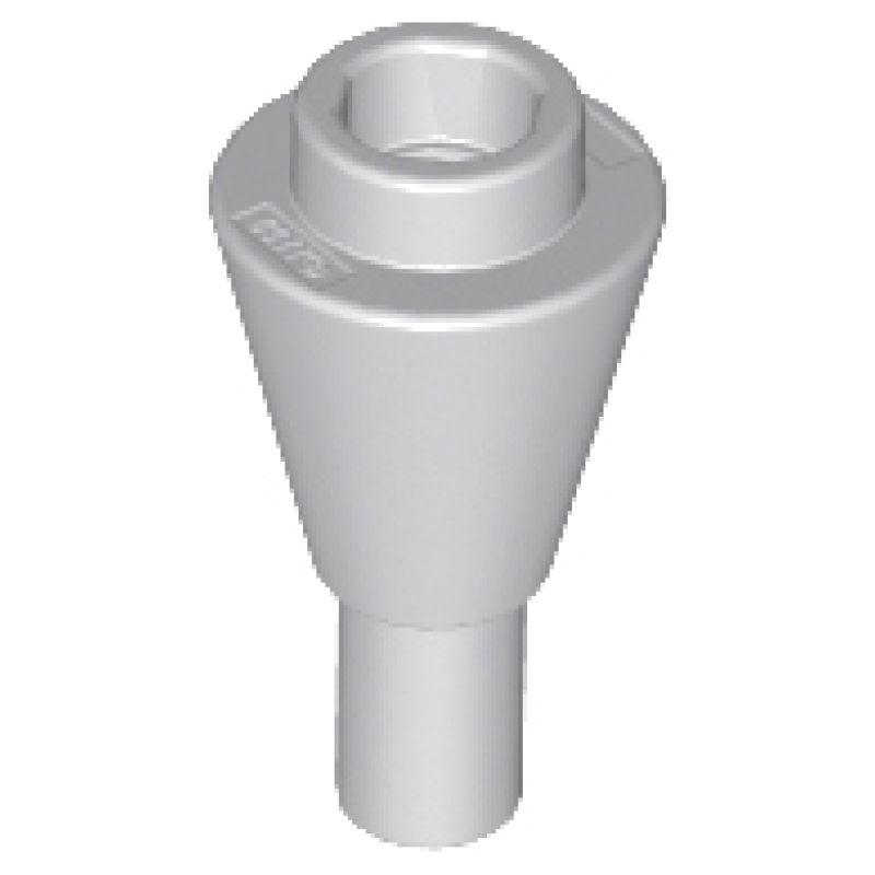 Kegel 1x1 omgekeerd met staaf (ijshoorn) Light Bluish Gray